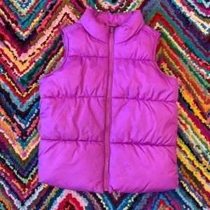 Magenta Puffer Vest